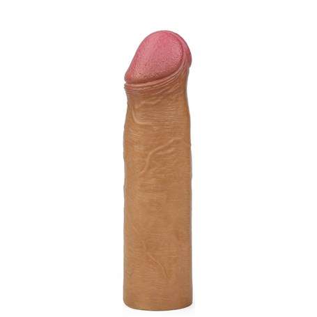 Nature Extender 5,5 cm Dolgulu Premium Melez Silikon Penis Ku0131lu0131fu0131 - CA-LV4213B