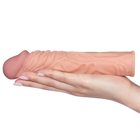 Nature Extender 5 cm Dolgulu Premium Ten Rengi Silikon Penis Kılıfı - LV1052F