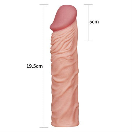 Nature Extender 5 cm Dolgulu Premium Ten Rengi Silikon Penis Kılıfı - LV1052F