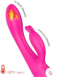 Naughty Isıtmalı Şarjlı Güçlü Titreşimli Tavşan Vibratör 22 cm - S103