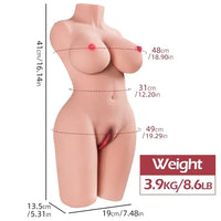%40 İndirim – Nina 4 Kg Gerçekçi Yarım Vücut Mega Mastürbatör - CA-FA-BJ6