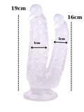 Noctis 19cm Beyaz Çiftli Dildo No:76 - C-7749B