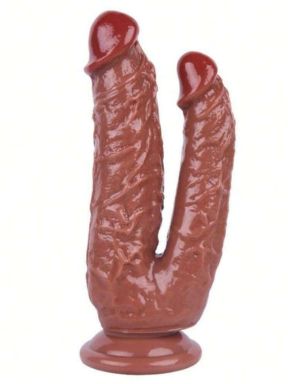 Noctis 19cm Kahverengi Çiftli Dildo No:76 - C-7749K