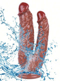 Noctis 19cm Kahverengi Çiftli Dildo No:76 - C-7749K