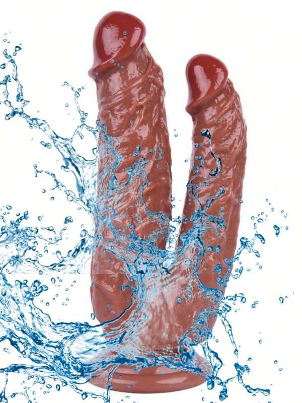 Noctis 19cm Kahverengi Çiftli Dildo No:76 - C-7749K