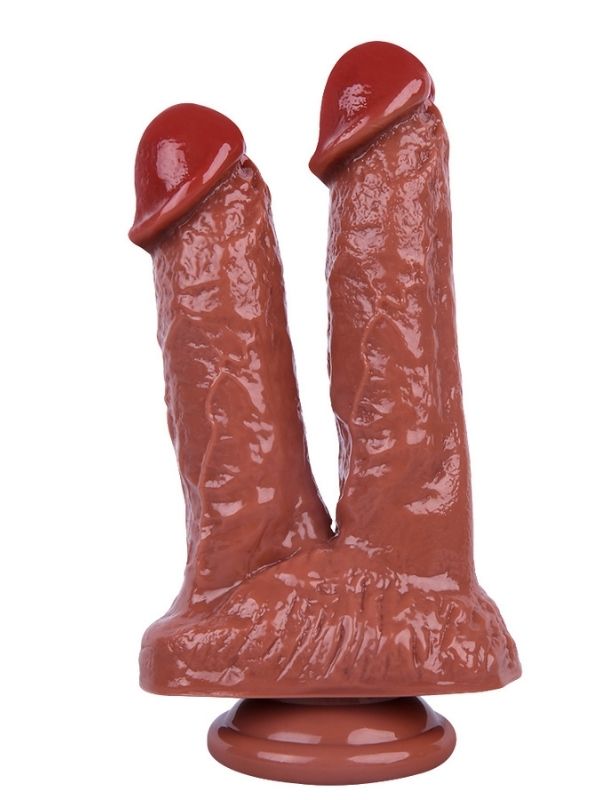 Noctis 21cm Kahverengi Çiftli Dildo No:61 - C-7741K