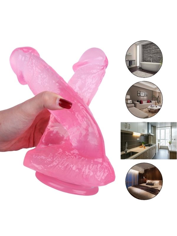 Noctis 21cm PembeÇiftli Dildo No:61 - C-7741P
