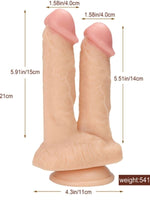 Noctis 21cm Realistik Çiftli Dildo No:61 - C-7741