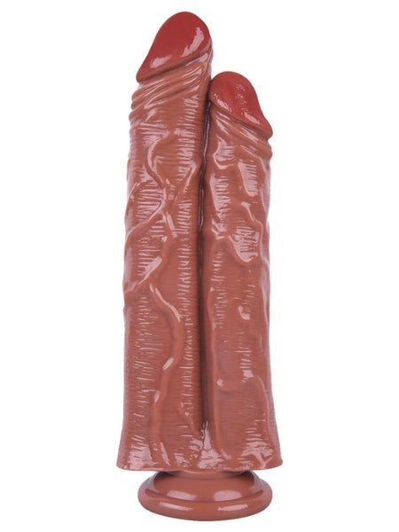 Noctis 26,5cm Kahverengi Çiftli Dildo No:111 - C-7762K