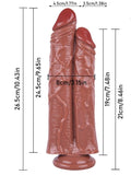 Noctis 26,5cm Kahverengi Çiftli Dildo No:111 - C-7762K