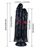 Noctis 26,5cm Siyah &Ccedil;iftli Dildo No:111 - C-7762S