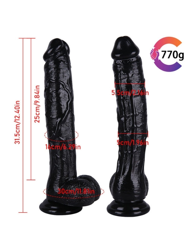 Noctis 31,5cm Siyah Realistik Dildo No:169 - C-7811S