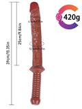 Noctis 39cm Kahverengi Realistik Kılıç Dildo No:162 - C-7823K