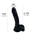 Noctis Siyah 19,2 cm Realistik Dildo No:184 - C-7827S