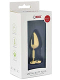 NOXXX Altu0131n Renkli Kalpli &Ccedil;elik Anal Plug - K&uuml;&ccedil;&uuml;k Boy - C-401009