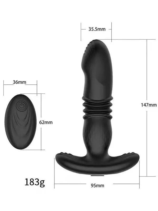 NOXXX İleri Geri Hareketli Uzaktan Kumandalı Şarjlı Giyilebilir Anal Dildo - 802164