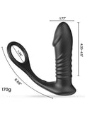NOXXX İleri Geri Hareketli Uzaktan Kumandalı Şarjlı Penis Halkalı Anal Vibratör - 802160