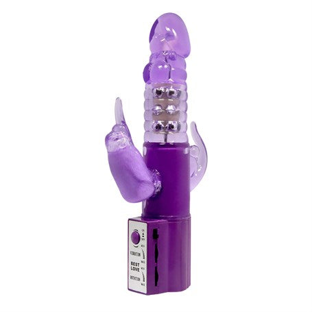 Oynar Başlı Klitoral & Anal Uyarıcılı Teknolojik Vibratör Penis - B1072