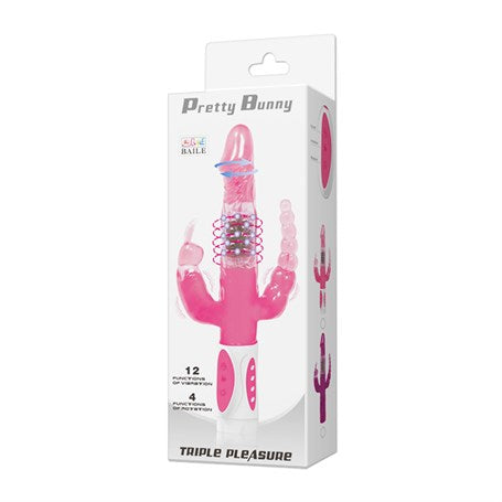Oynar Başlı Klitoral & Anal Uyarıcılı Teknolojik Vibratör Penis - B1191