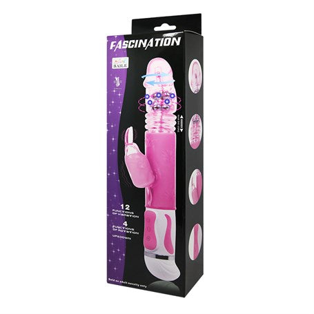 Oynar Başlı Klitoris Uyarıcılı Teknolojik Tavşan Vibratör Penis - BDM6303