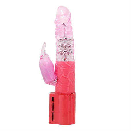 Oynar Başlı Klitoris Uyarıcılı Teknolojik Vibratör Penis - B1070