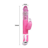 Oynar Başlı Klitoris Uyarıcılı Teknolojik Tavşan Vibratör Penis - BDM6303