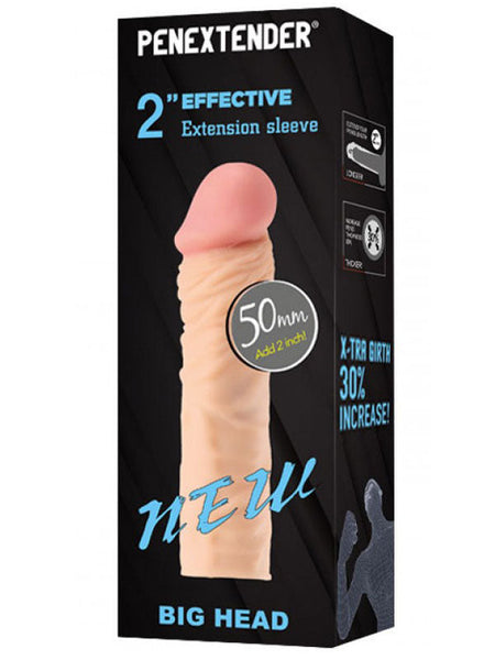 Penextender Big Head 50mm Dolgulu Penis Kılıfı - CA-0081