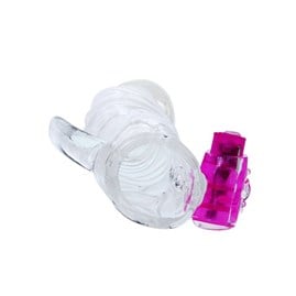 13 cm Titreşimli Klitoris Uyarıcılı Penis Kılıfı - B1093