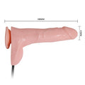 18,8 cm Pompalı Büyüyen Realistik Penis Anal Vajinal Dildo Mastürbatör - B1080