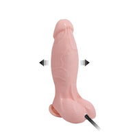 18 cm Belden Bağlamalı Pompalı Büyüyen Realistik Penis Anal Vajinal Dildo - B1080B