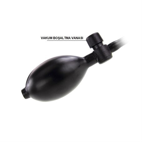 18 cm Belden Bağlamalı Pompalı Büyüyen Realistik Penis Anal Vajinal Dildo - B1080B