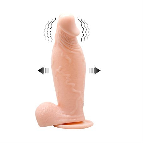 19 cm Pompalı Büyüyen Realistik Penis Anal Vajinal Dildo Mastürbatör - B1033