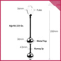 Pompoarizm 2 Top Gerçek Metal Anal ve Vajina Topu - FA-KB08