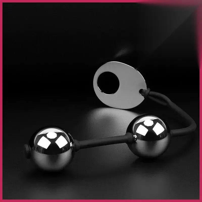 Pompoarizm 2 Top Gerçek Metal Anal ve Vajina Topu - FA-KB08