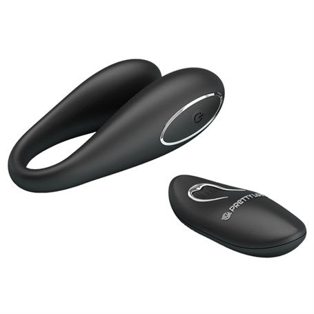 Pretty Love Algernon Siyah USB Şarjlı 12 Titreşimli Uzaktan Kumandalı Vibratör - BDM4582