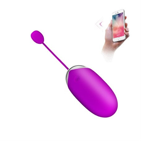 Pretty Love Telefondan Kumandalı 12 Fonksiyonlu Masaj Vibratörü Zevk Yumurtası - B1201