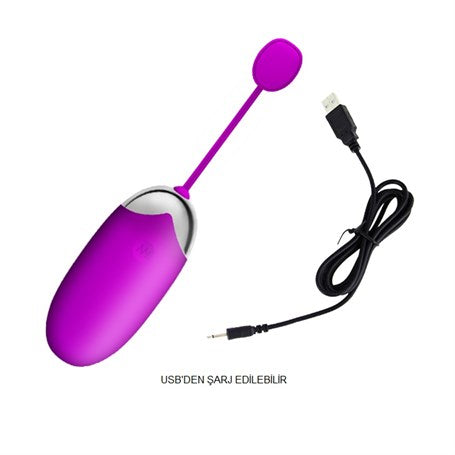 Pretty Love Telefondan Kumandalı 12 Fonksiyonlu Masaj Vibratörü Zevk Yumurtası - B1201