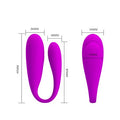 Pretty Love USB Şarjlı 12 Titreşimli Uzaktan Kumandalı Vibratör - BDM4430