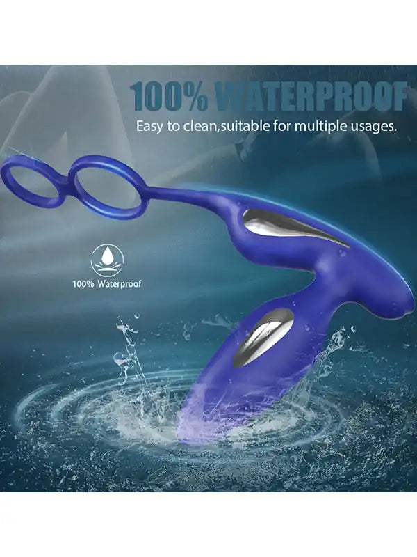 Prostat ve Penis Halkalı Elektro Şok Özellikli Anal Vibratör - S426-2