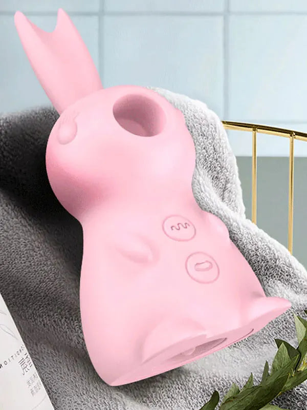 Rabbit Tongue Licking Şarjlı Kilitoral Emiş ve Dil Stimilasyon Vibratörü - YJA004