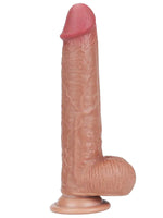 8" Dual Layer Oynar Derili Realistik Melez Penis 20 - GL0664