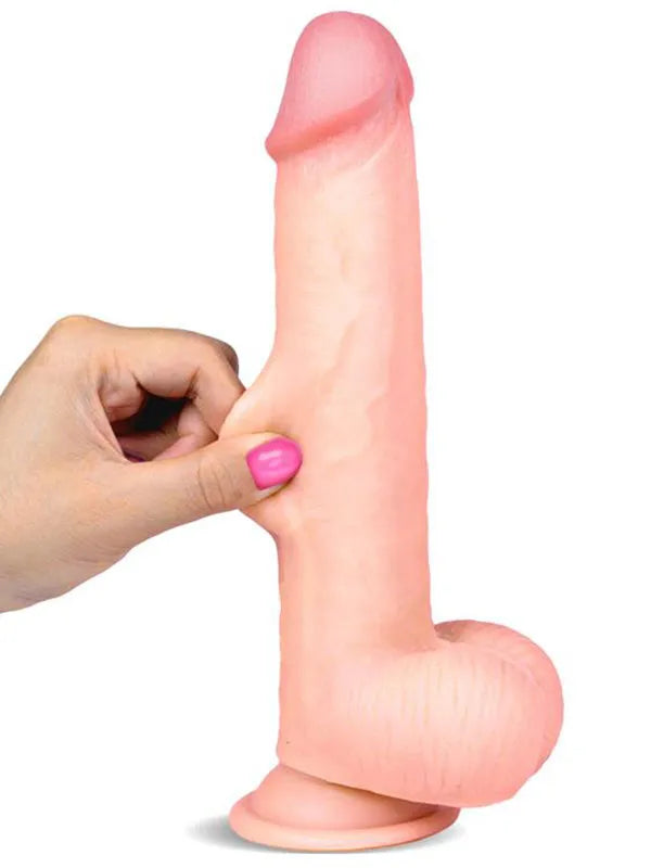 9" Dual Layer Oynar Derili Realistik Penis 23 cm - SL0226