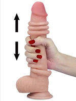 9" Dual Layer Oynar Derili Realistik Dildo 23 cm - GL2468