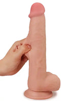 9" Dual Layer Oynar Derili Realistik Dildo 23 cm - GL2468