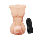 Realistik Yarım Erkek Vücut Kumandalı Penis Vibratör - BDM8083