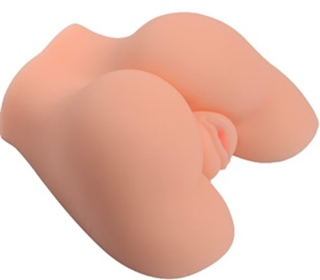 2 İşlevli 3D Realistik Kalça Suni Vajina Anüs Mastürbatör - Small Red Plum - U6064