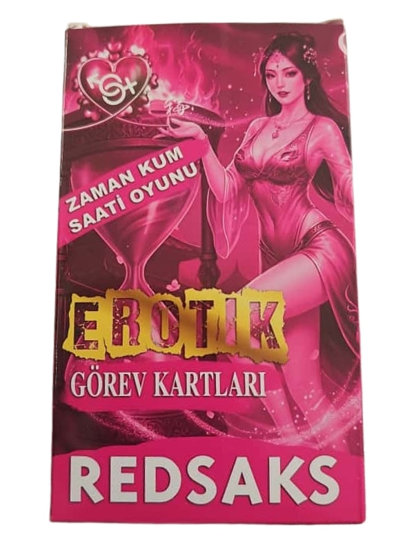 RedSaks Zaman Kum Saati Çiftler Oyunu – 1 Dakikalık Tutku ve Eğlence Görev Kartlarıyla Romantik Oyun Seti - C-3811