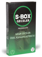 S-Box Özel Kayganlaştırıcılı Prezervatif 12'li - CA-5136