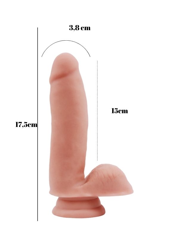 Sex Lure 17,5cm Kıkırdaklı Gerçekçi Dildo - C-CH7804