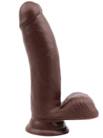 Sex Lure Kıkırdaklı Gerçekçi Dildo - 17.5cm Zenci - C-CH7295